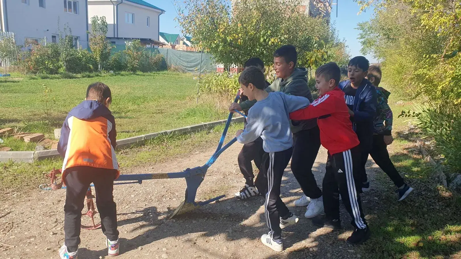 SEEDS Afterschool: copii jucându-se pe pajiște